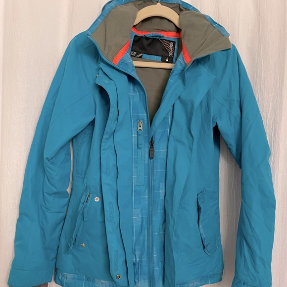 Rip Curl Small Turquoise Blue Snowboarding Jacket - Picture 8 of 10